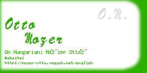 otto mozer business card